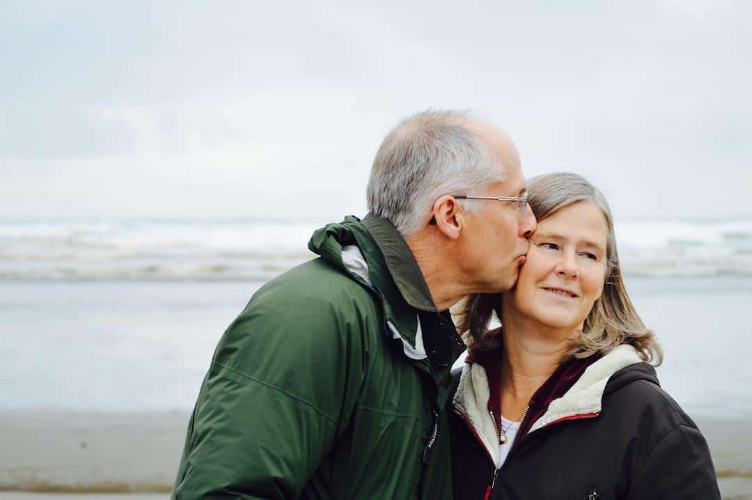 Couple on beach discusses 2024 COLA updates